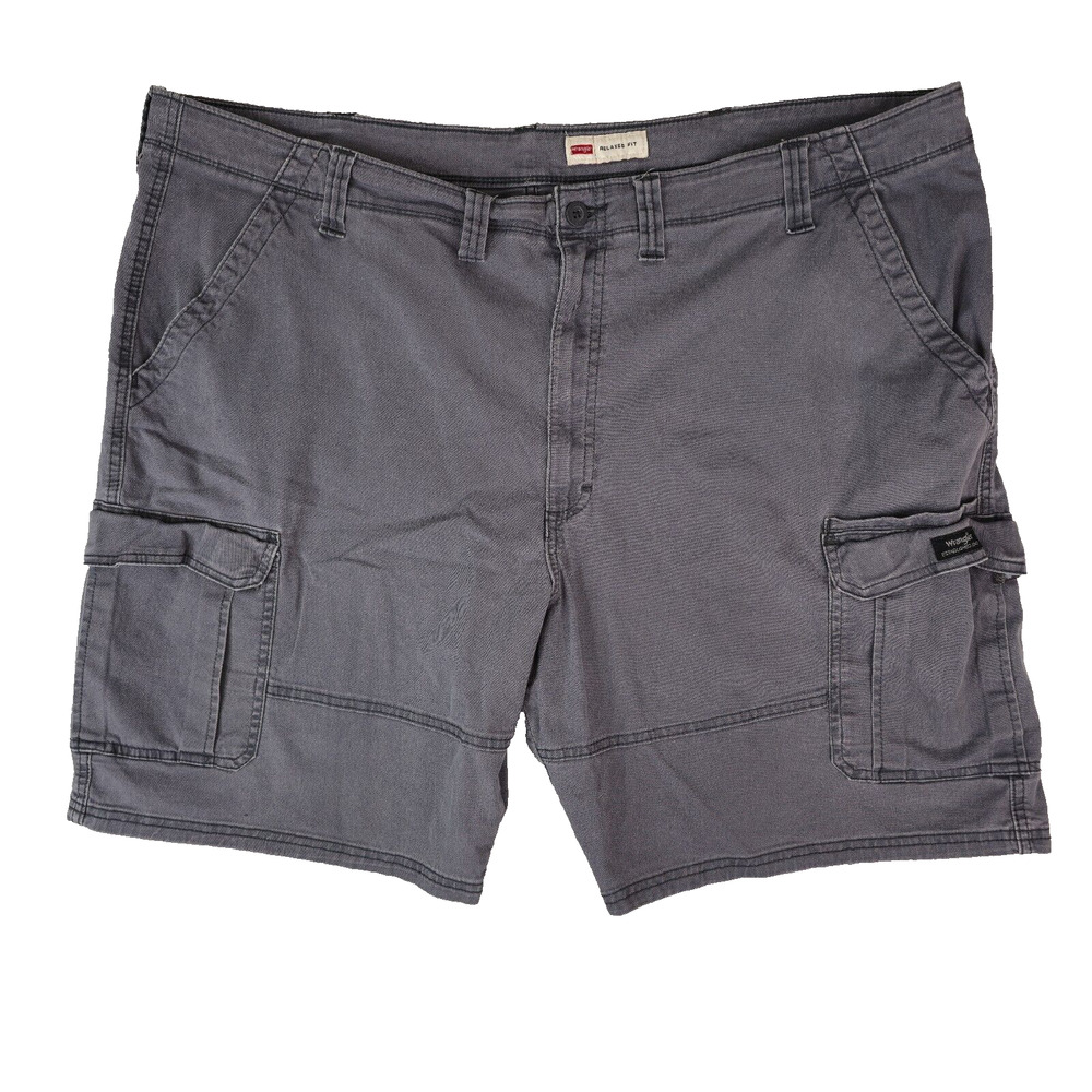 Wrangler Cargo Shorts Mens‎ 48x10 Relaxed Fit Stretch Gray 60AIWPW